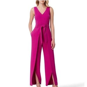 Tahari rich pink (Fuchsia) jumpsuit. Never worn